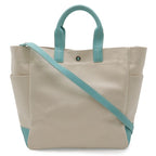 Tiffany & Co Tote 2-Way Shoulder Bag Canvas Ivory