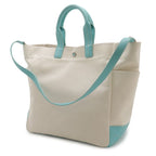 Tiffany & Co Tote 2-Way Shoulder Bag Canvas Ivory