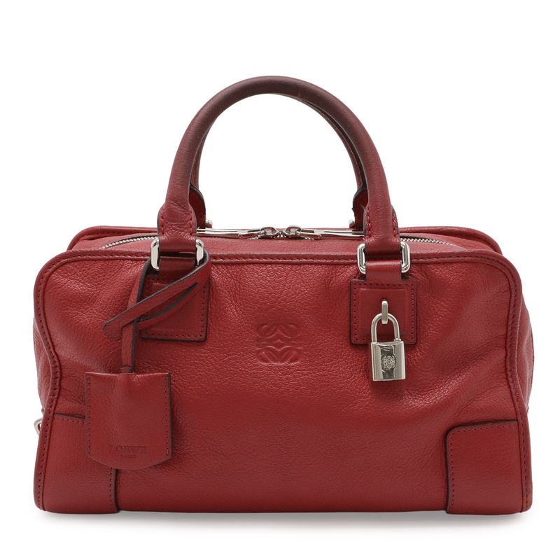 Loewe Amazona 28 Anagram Mini Boston Bag Shoulder Leather