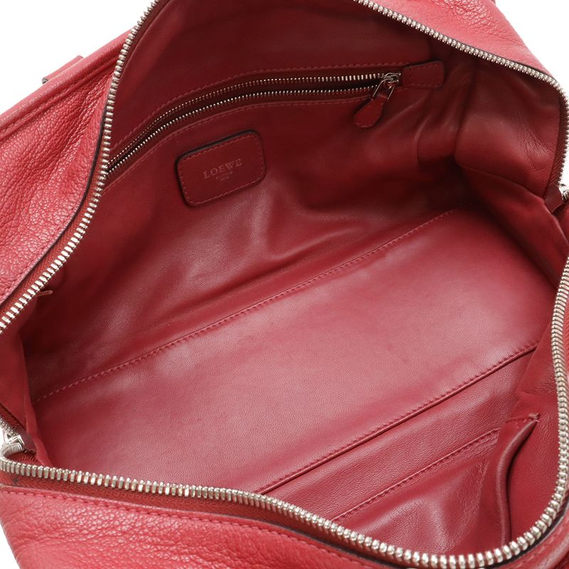 Loewe Amazona 28 Anagram Mini Boston Bag Shoulder Leather