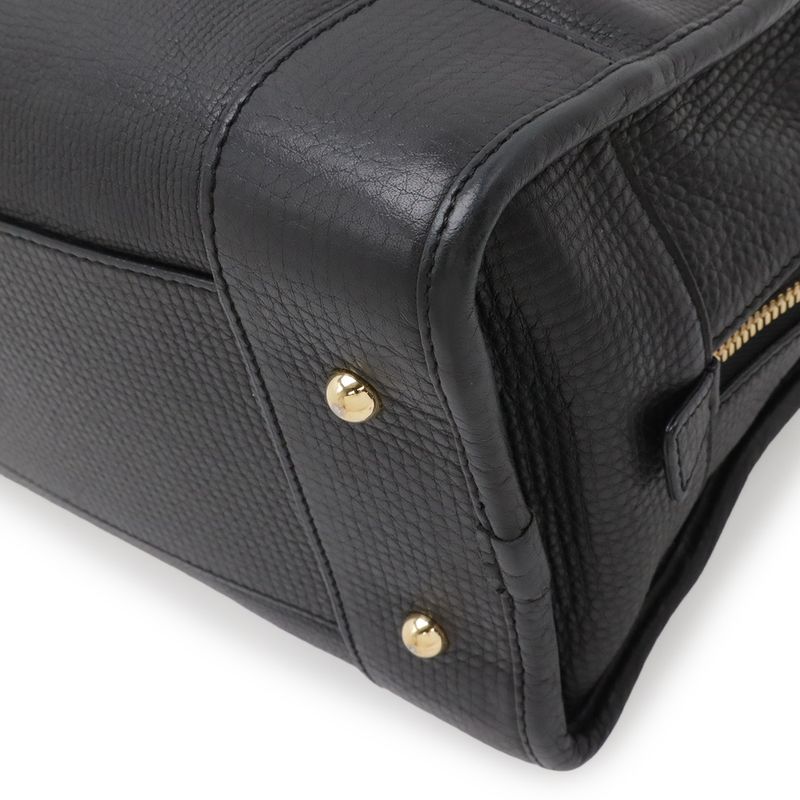 Loewe Amazona 28 Anagram Mini Boston Bag Leather Black Gold
