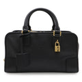 Loewe Amazona 28 Anagram Mini Boston Bag Leather Black Gold