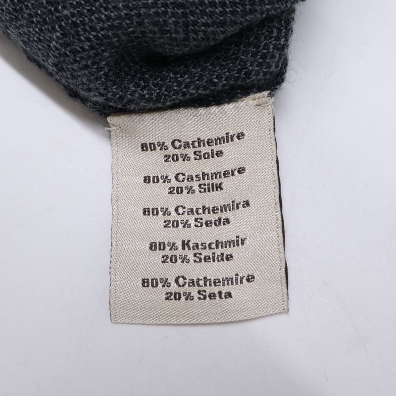 Hermes Logo Pattern Cashmere Silk Knit Sweater ) Gray