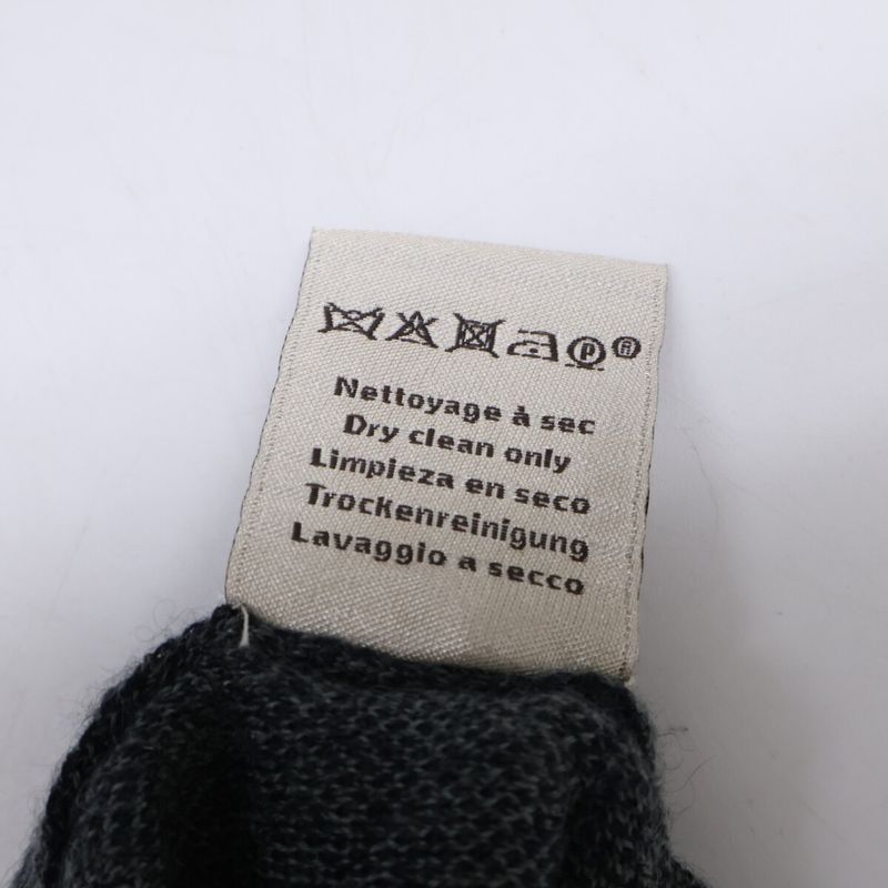 Hermes Logo Pattern Cashmere Silk Knit Sweater ) Gray