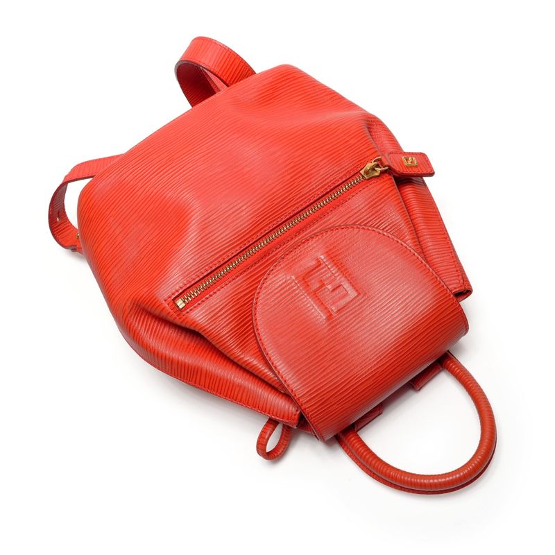 Fendi Backpack Logo Leather