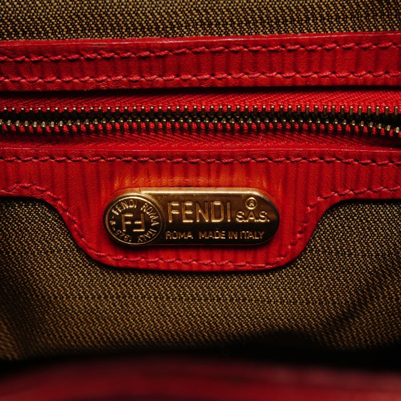 Fendi Backpack Logo Leather