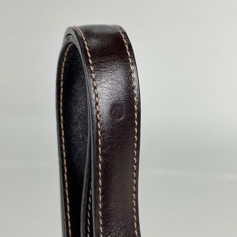 Fendi Zucca Pattern Shoulder Bag Canvas Brown
