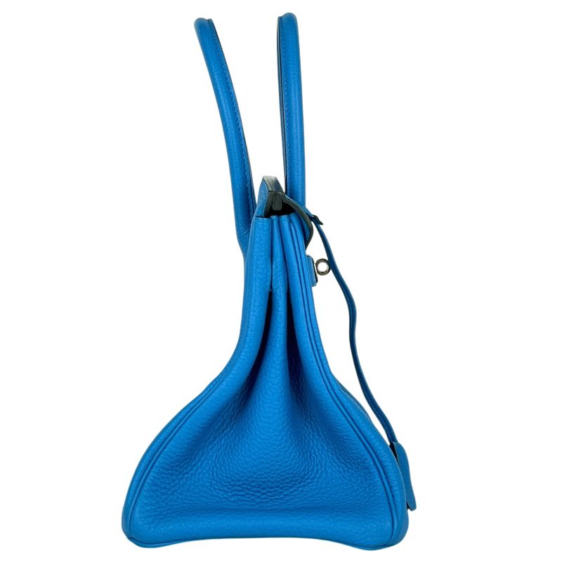 Hermes Birkin 30 Handbag Togo Blue Zanzibar Blue-zanzibar
