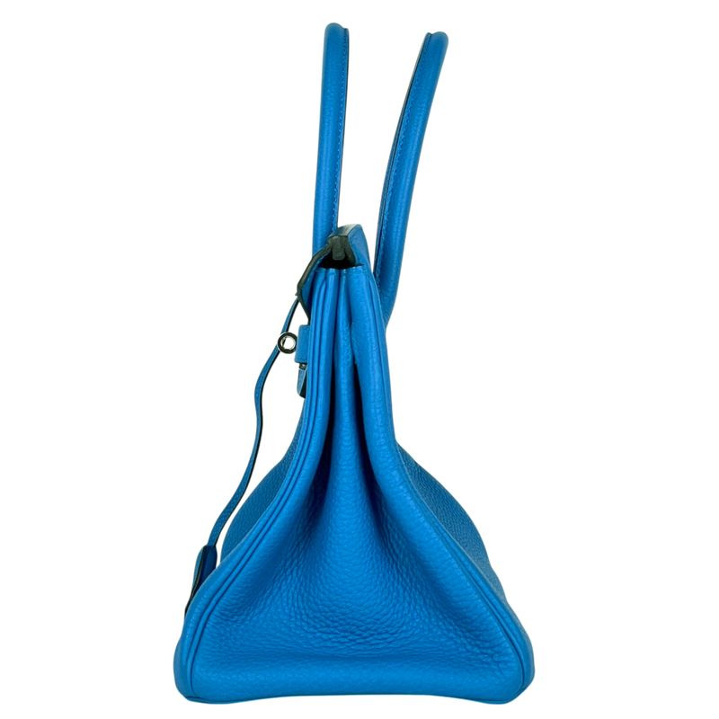Hermes Birkin 30 Handbag Togo Blue Zanzibar Blue-zanzibar