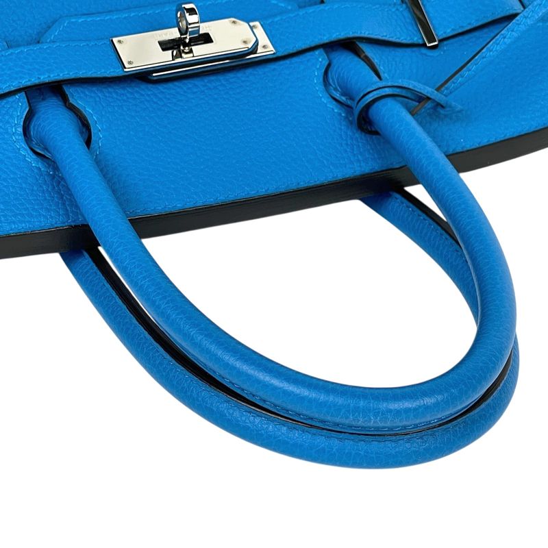Hermes Birkin 30 Handbag Togo Blue Zanzibar Blue-zanzibar