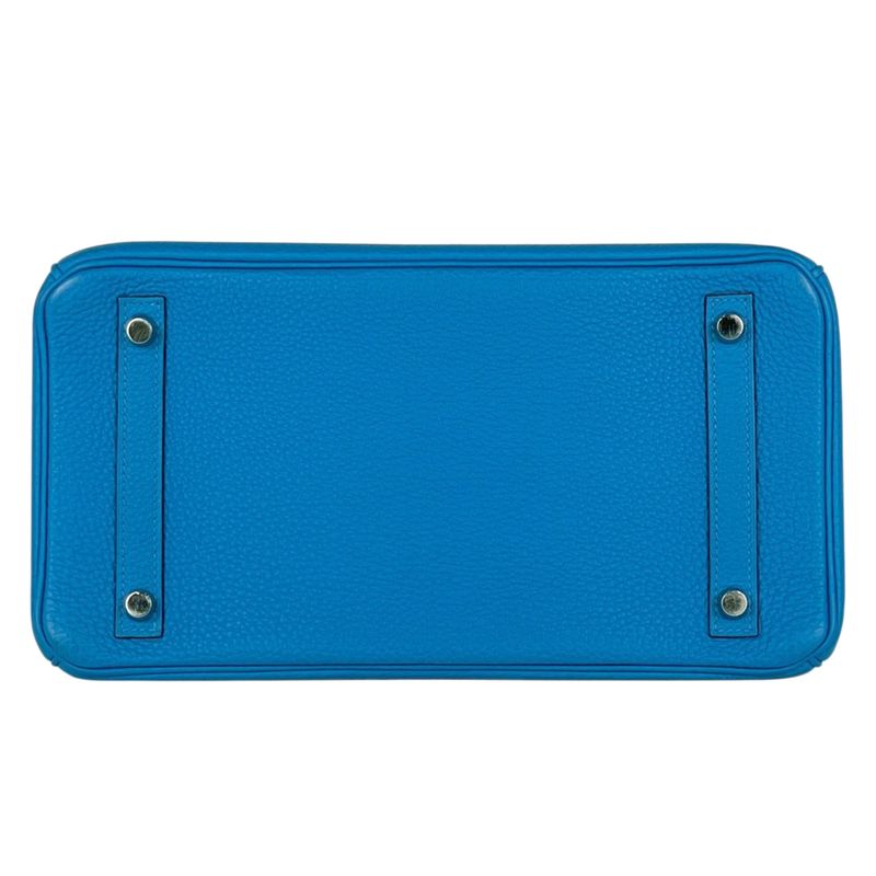Hermes Birkin 30 Handbag Togo Blue Zanzibar Blue-zanzibar