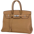 Hermes Birkin 35 Handbag Togo Biscuit
