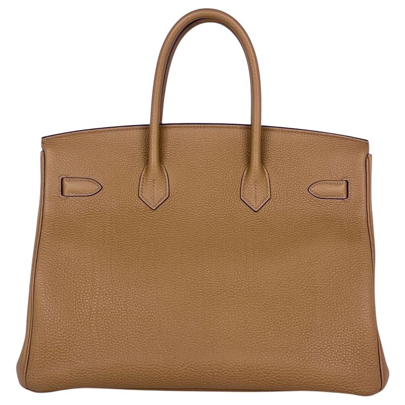 Hermes Birkin 35 Handbag Togo Biscuit