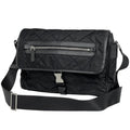 Prada Logo Shoulder Bag Quilted Nylon Nero