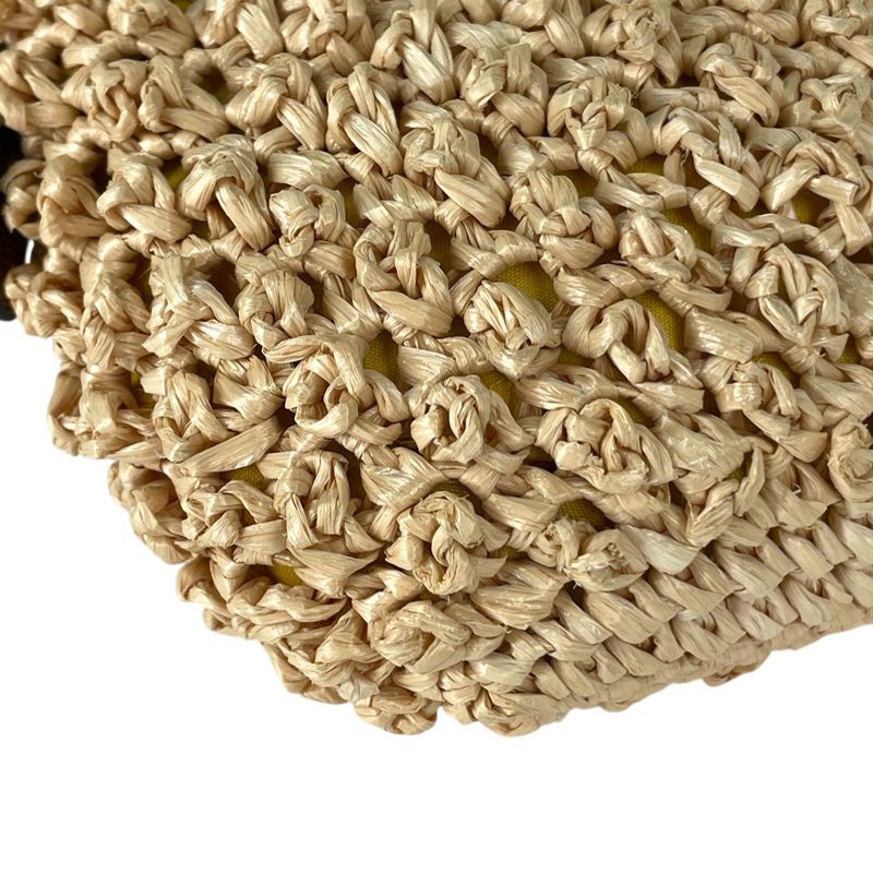 Fendi Zucca Logo Mamma Baguette Shoulder Bag Fabric Beige Brown