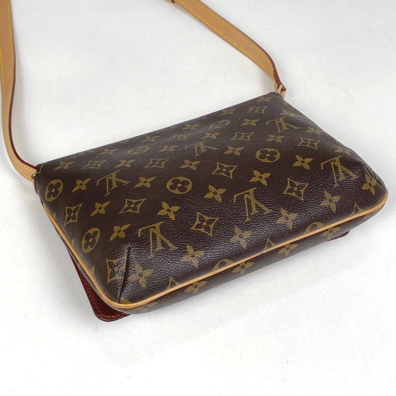 Louis Vuitton Musette Tango Long Crossbody Shoulder Bag Monogram Brown