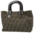 Fendi Zucca Pattern Tote Canvas Brown
