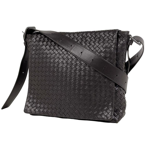 Bottega Veneta Intrecciato Shoulder Bag Leather