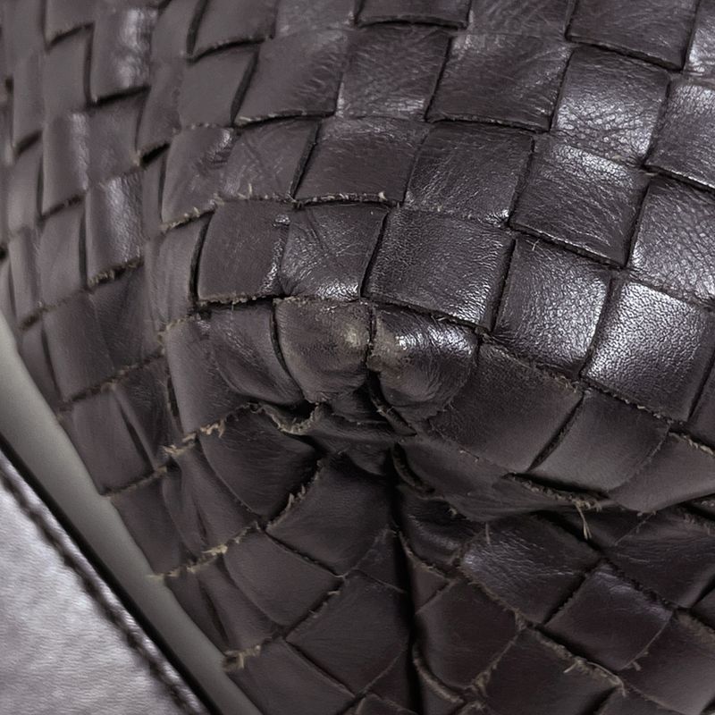 Bottega Veneta Intrecciato Shoulder Bag Leather