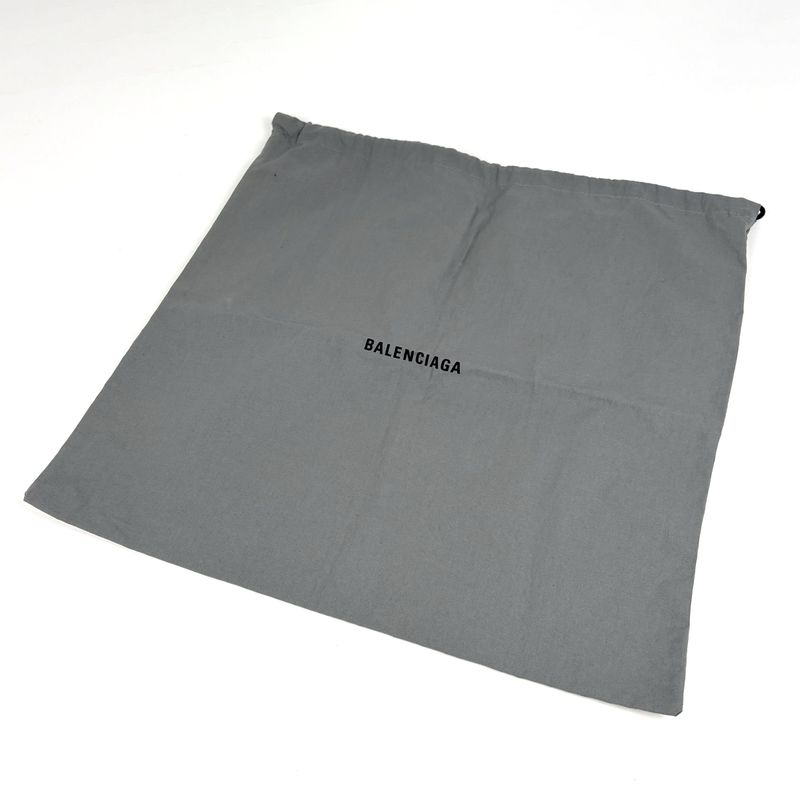 Balenciaga Navy Small Cabas Handbag Logo Tote Canvas Black