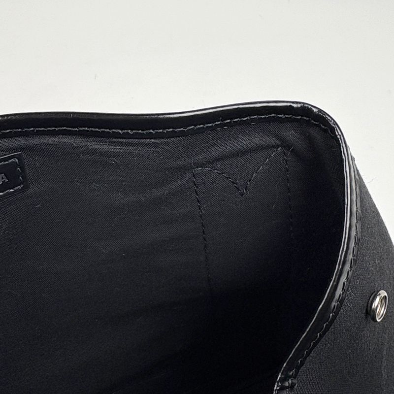 Balenciaga Navy Small Cabas Handbag Logo Tote Canvas Black