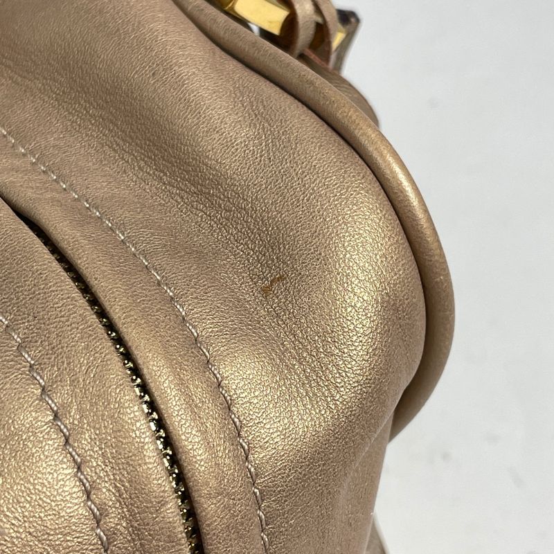 Loewe Amazona 28 Anagram Handbag Leather Gold