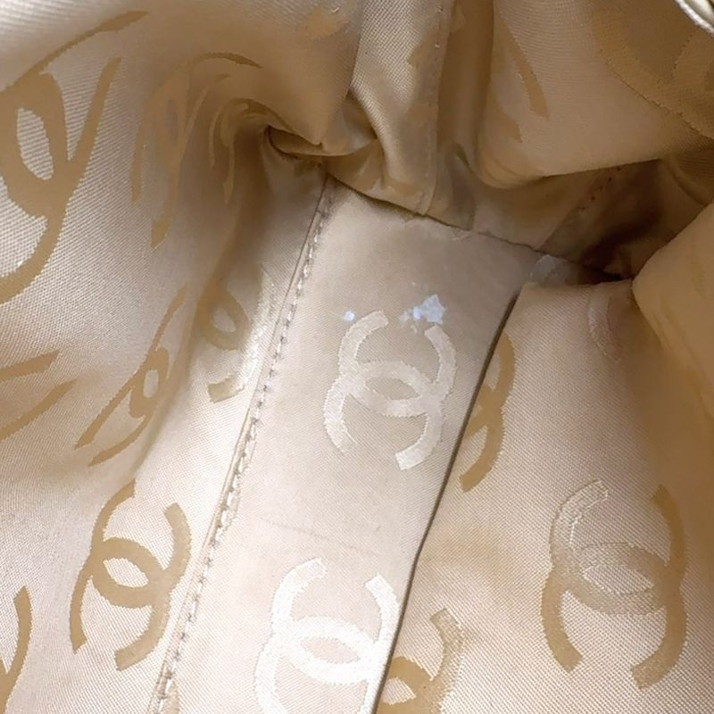 Chanel Wild Stitch Lambskin Yellow Boston Bag Gold