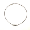 Balenciaga BB Icon Gourmet Adjustable Silver Necklace