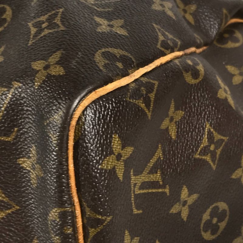 Louis Vuitton Boston Bag Keepall Bandouliere 55 Monogram Canvas Brown