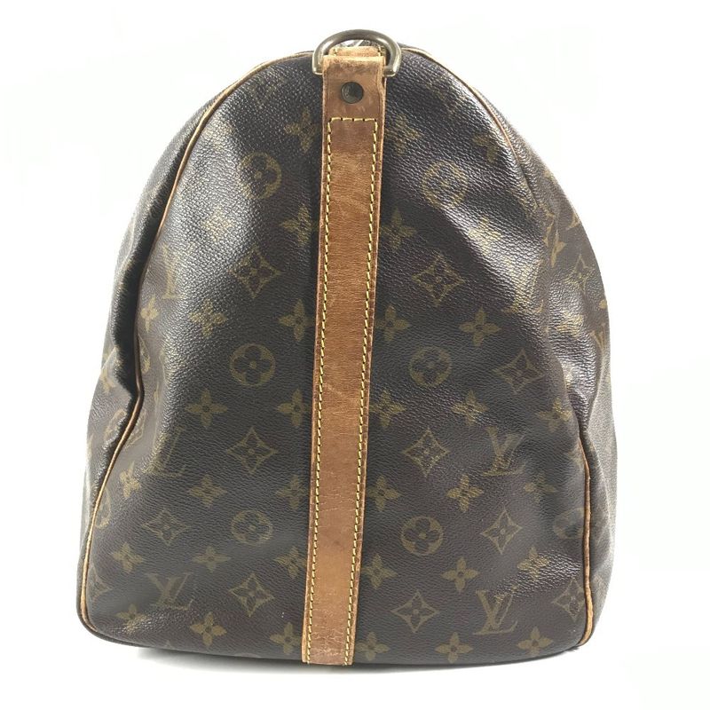 Louis Vuitton Boston Bag Keepall Bandouliere 55 Monogram Canvas Brown