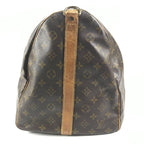 Louis Vuitton Boston Bag Keepall Bandouliere 55 Monogram Canvas Brown