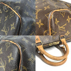 Louis Vuitton Boston Bag Keepall Bandouliere 55 Monogram Canvas Brown