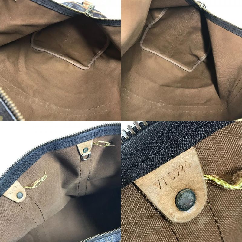 Louis Vuitton Boston Bag Keepall Bandouliere 55 Monogram Canvas Brown