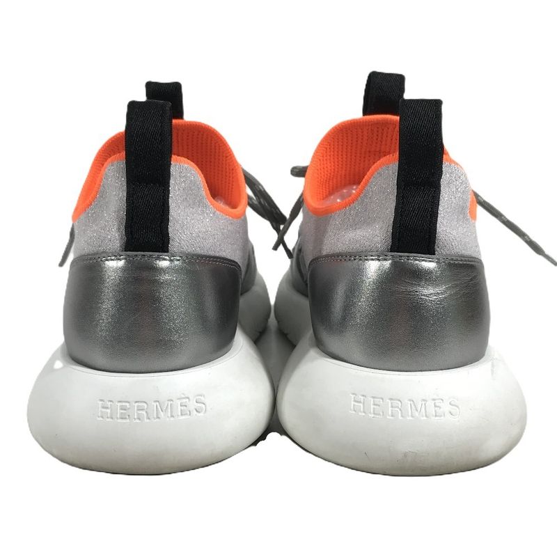 Hermes Sneakers Duel Rubber Silver Black Orange