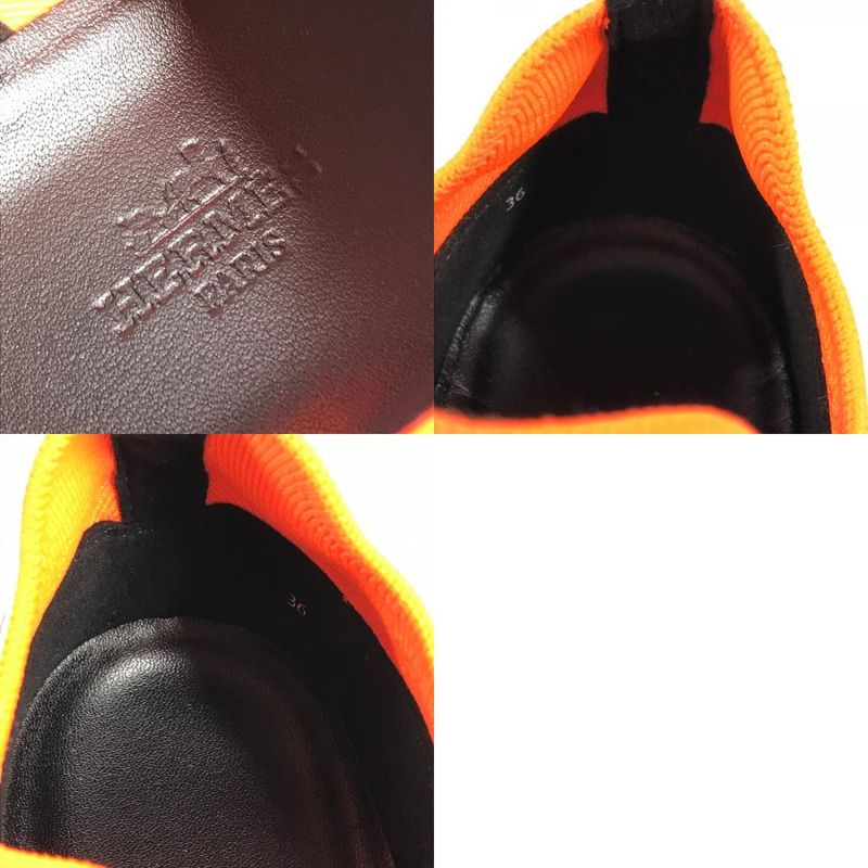 Hermes Sneakers Duel Rubber Silver Black Orange