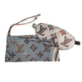 Louis Vuitton Eye Mask Blue Shell Silk Pink Pouch