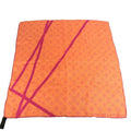 Louis Vuitton Scarf Monogram Logo Neon Color Silk Orange Scarf