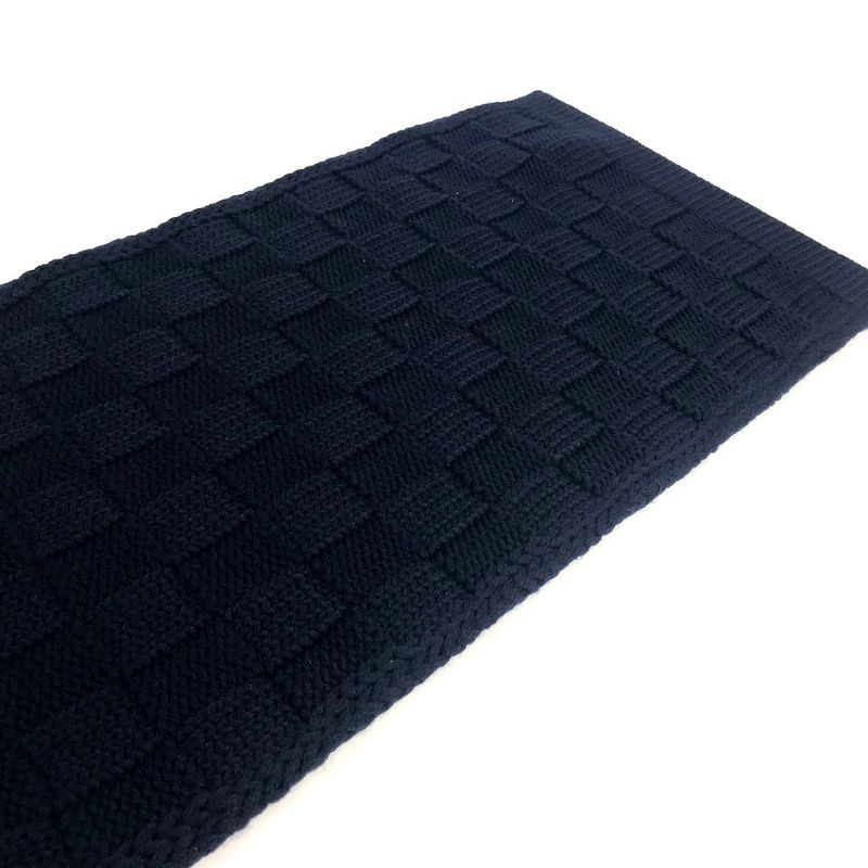 Louis Vuitton Scarf Damier Snug Wool Navy Scarf