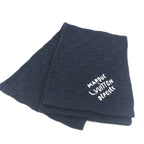 Louis Vuitton Scarf Damier Snug Wool Navy Scarf