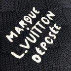 Louis Vuitton Scarf Damier Snug Wool Navy Scarf