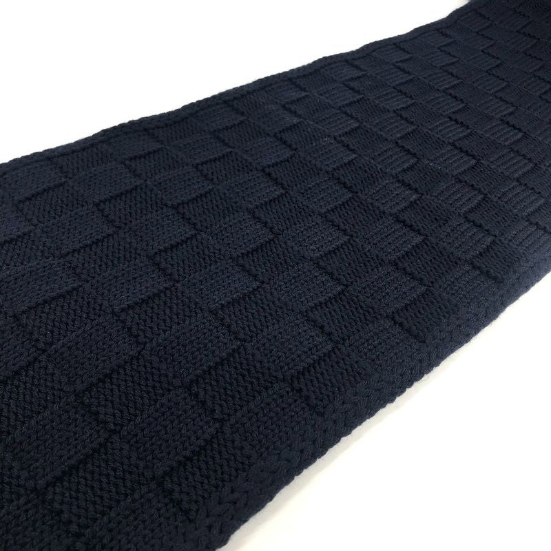 Louis Vuitton Scarf Damier Snug Wool Navy Scarf
