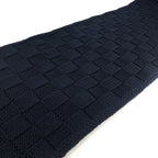 Louis Vuitton Scarf Damier Snug Wool Navy Scarf