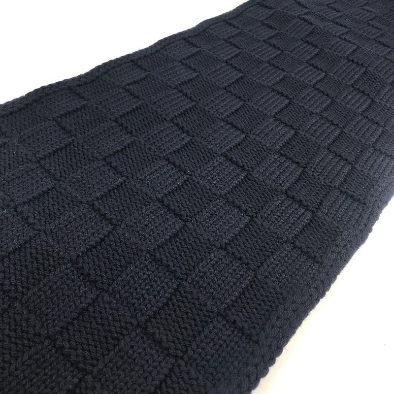 Louis Vuitton Scarf Damier Snug Wool Navy Scarf