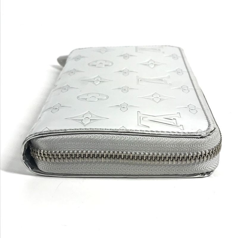 Louis Vuitton Wallet Zippy Leather Silver