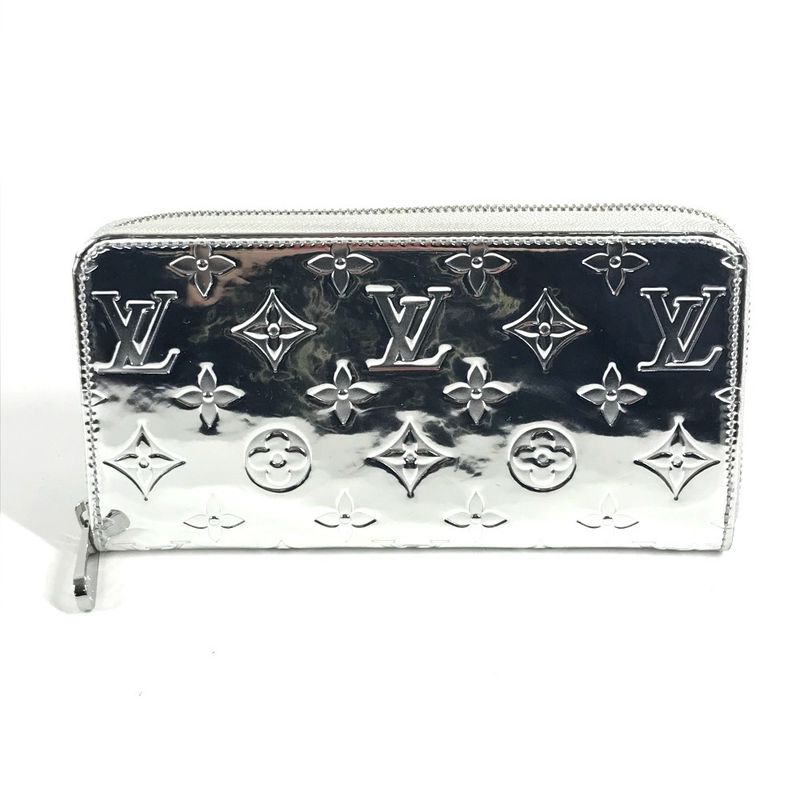 Louis Vuitton Wallet Zippy Leather Silver