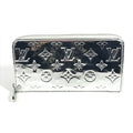 Louis Vuitton Wallet Zippy Leather Silver
