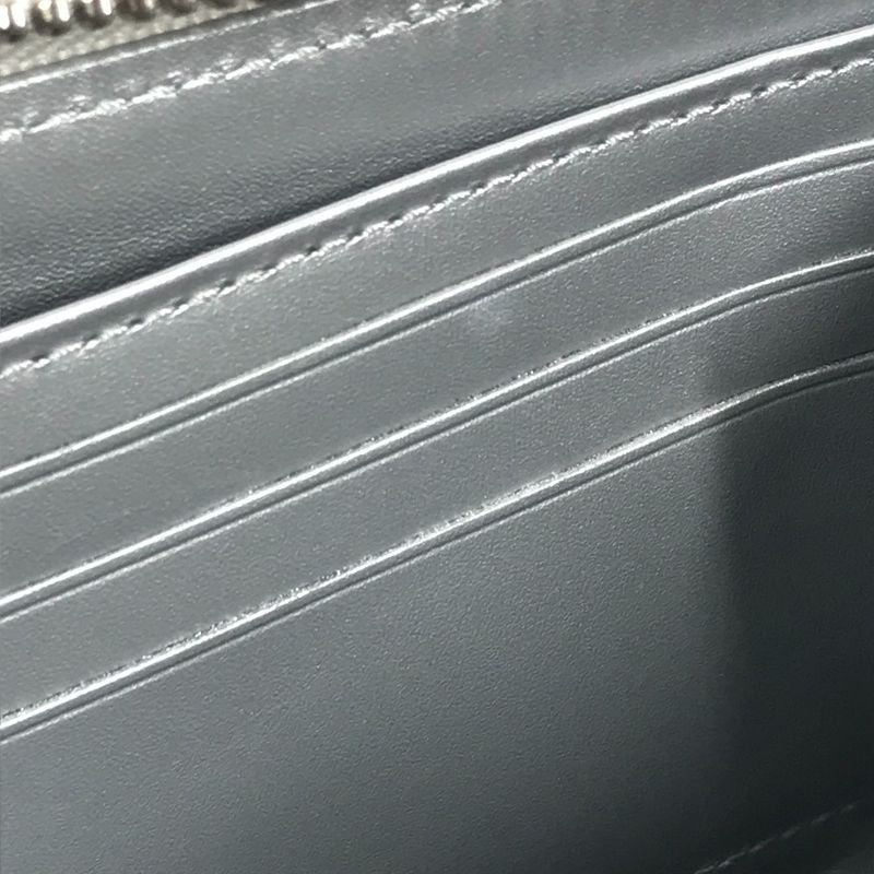 Louis Vuitton Wallet Zippy Leather Silver