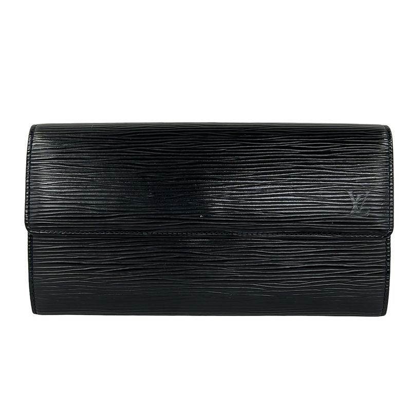 Louis Vuitton Wallet Epi Pochette Porte Monet Cles Noir Black