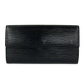 Louis Vuitton Wallet Epi Pochette Porte Monet Cles Noir Black