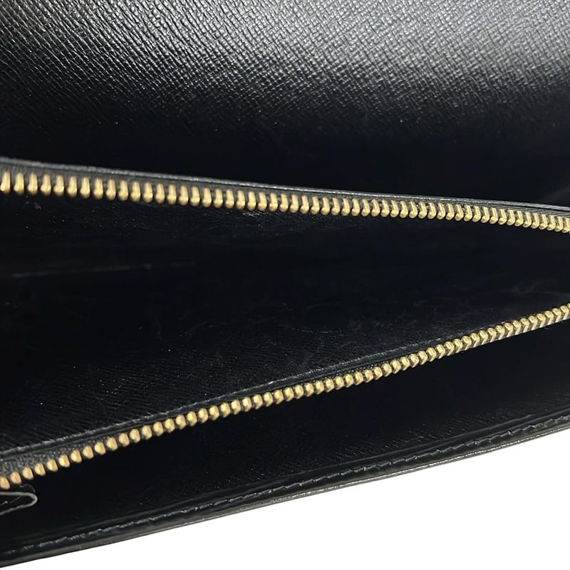 Louis Vuitton Wallet Epi Pochette Porte Monet Cles Noir Black